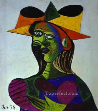 パブロ・ピカソ Painting - 女性の胸像 ドラ・マール 2 1938年 パブロ・ピカソ